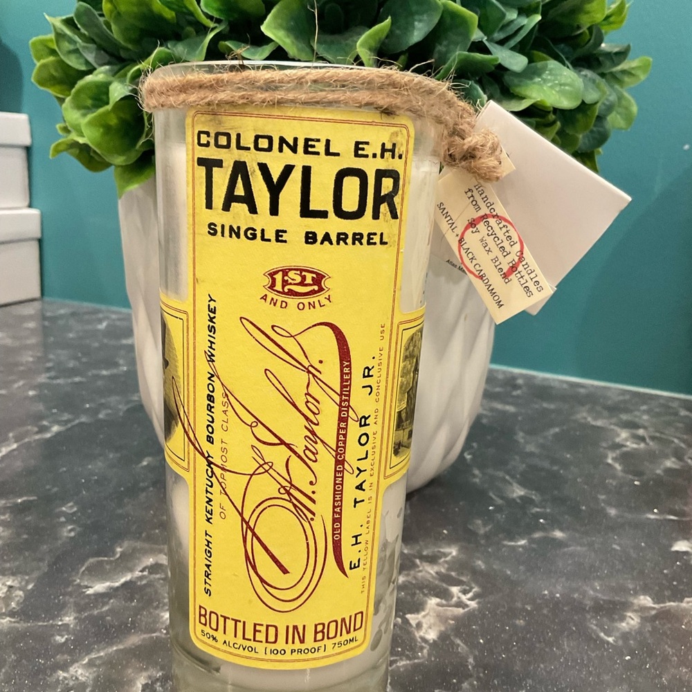 Colonel E.H. Taylor Single Barrel bottle candle